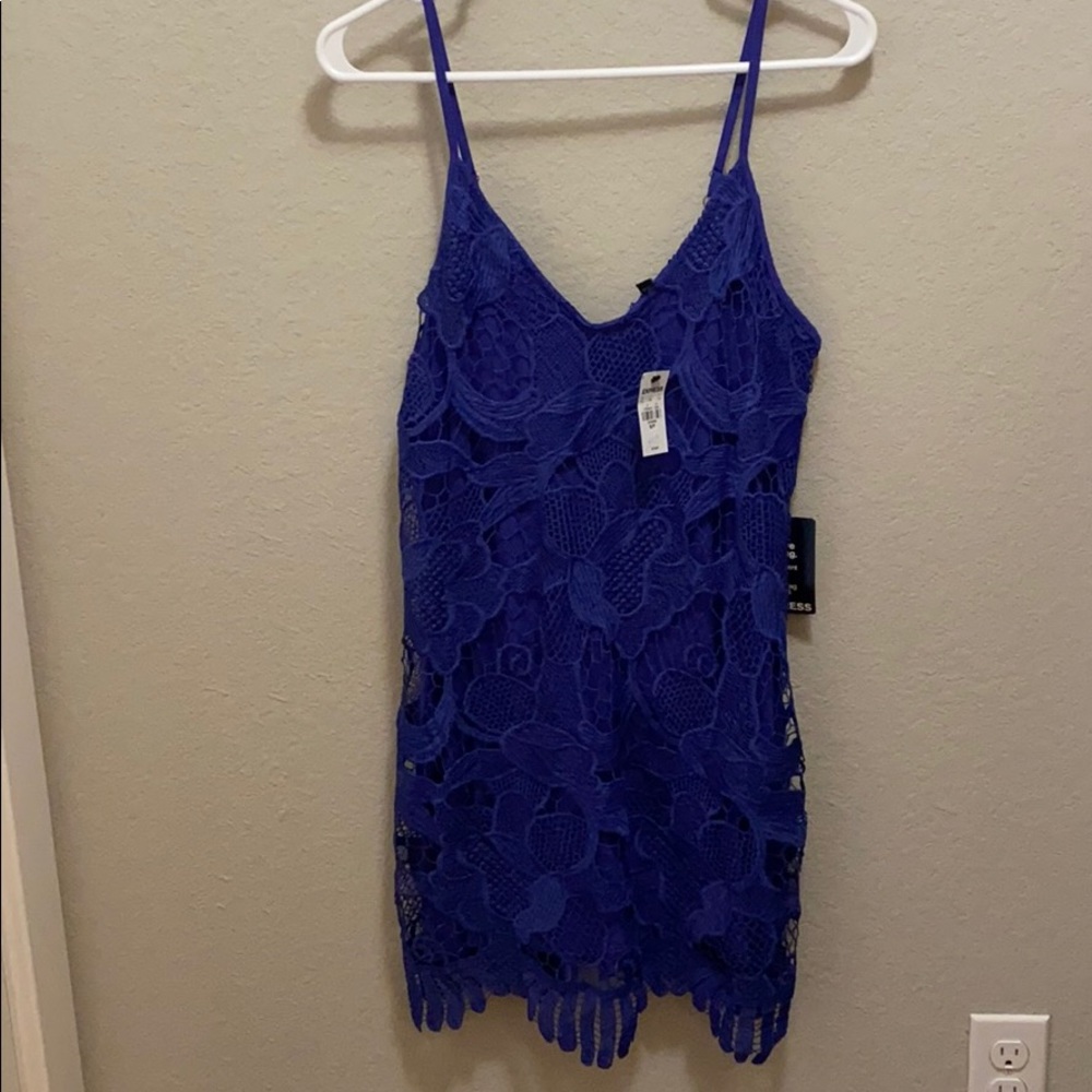 Beautiful blue lace Express dress